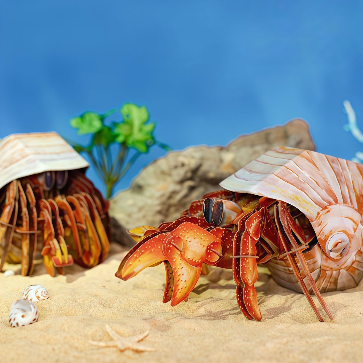 Hermit Crab 3D Wooden Puzzle Model