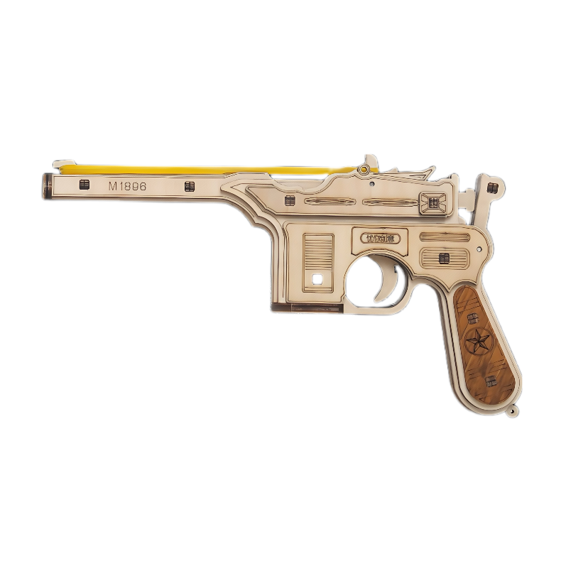 Mauser Rubber Band Gun 3D Wooden Puzzle Model